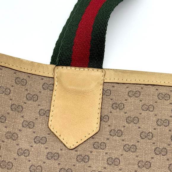 Vintage Gucci Sherry Line Micro Gg Tote #158938G12B - Picture 15 of 15